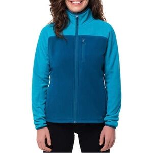 Bula women's blue fleece full-zip jacket NWT